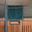 Kentucky Waterproof Short Stable Curtain-Dark Green/Gold/Cream