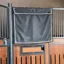 Kentucky Waterproof Short Classic Stable Curtain - Grey/Silver/White