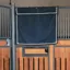 Kentucky Waterproof Short Classic Stable Curtain - Navy/Silver/White