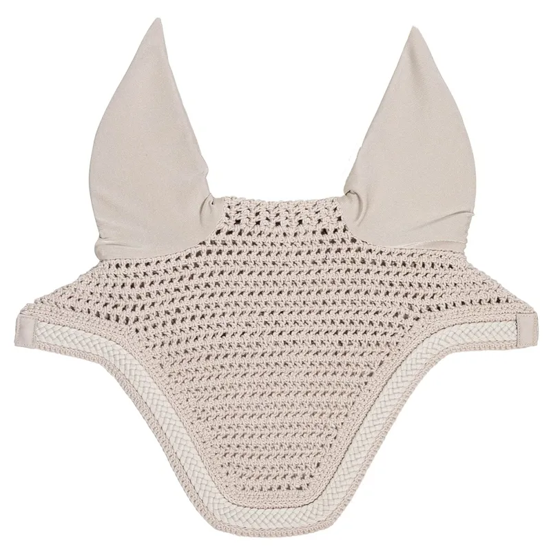 Kentucky Wellington Plaited Cord Fly Bonnet - Beige