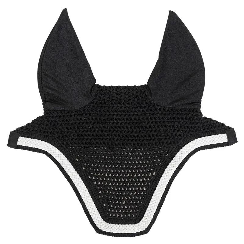 Kentucky Wellington Plaited Cord Fly Bonnet - Black