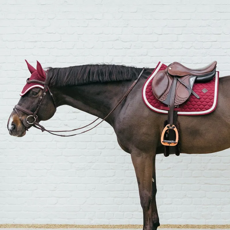 Kentucky Wellington Braided Cord Fly Bonnet - Bordeaux-4