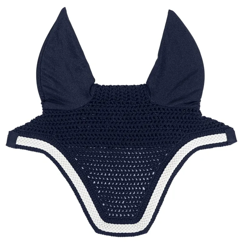 Kentucky Wellington Plaited Cord Fly Bonnet - Navy