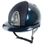 KEP Cromo 2.0 Polo Shine/Star Fabric Riding Helmet - Blue/Blue/Blue