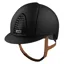 KEP Cromo 2.0 Standard Matte Riding Helmet - Black/Beige Strap