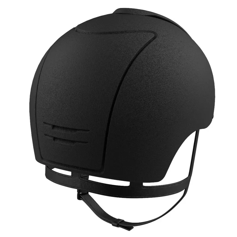 KEP Cromo 2.0 Jockey Matt Riding Helmet - Black-1