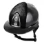 KEP Cromo 2.0 Polo Shine/Suede Nebula Riding Helmet - Black/Silver