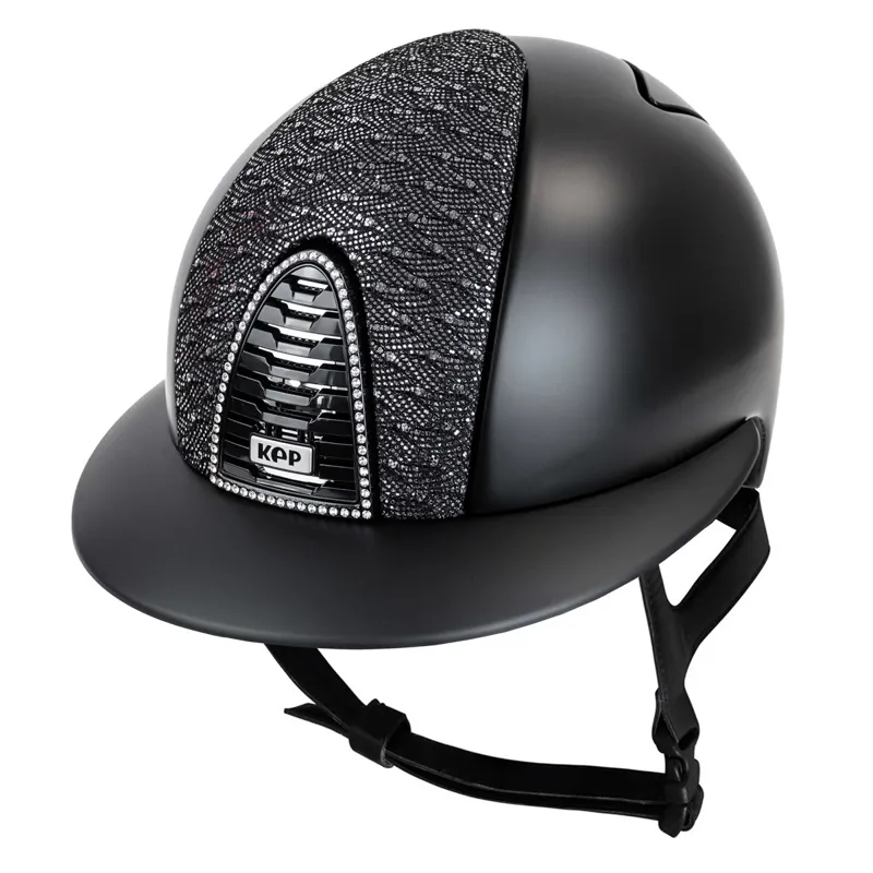 KEP Cromo 2.0 Polo Textile/Klimt Riding Helmet - Black/Silver