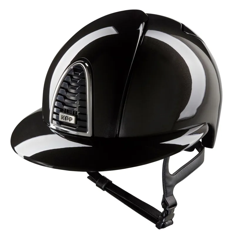 KEP Cromo 2.0 Polo Shine Riding Helmet - Black