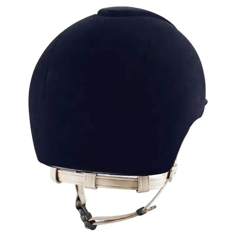 KEP Smart Nova Hunter Standard Velvet Helmet - Blue/Light Beige-1