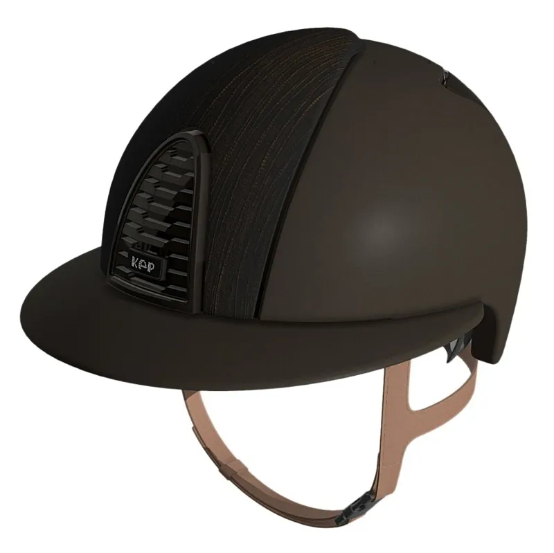 KEP Cromo 2.0 Polo Textile/Vesna Fabric Riding Helmet - Brown