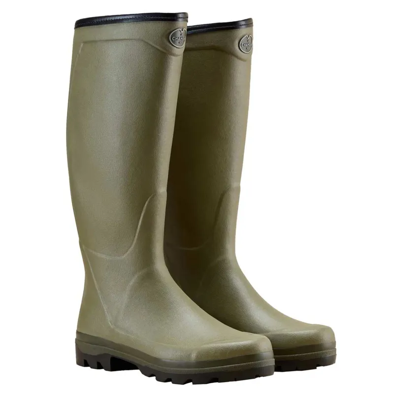 Le Chameau Country Cross Jersey Lined Men's Boots - Vert Vierzon