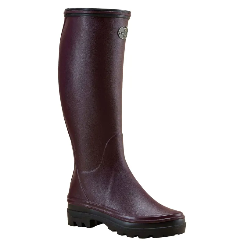 Le Chameau Giverny Women's Wellington Boots - Cherry-3
