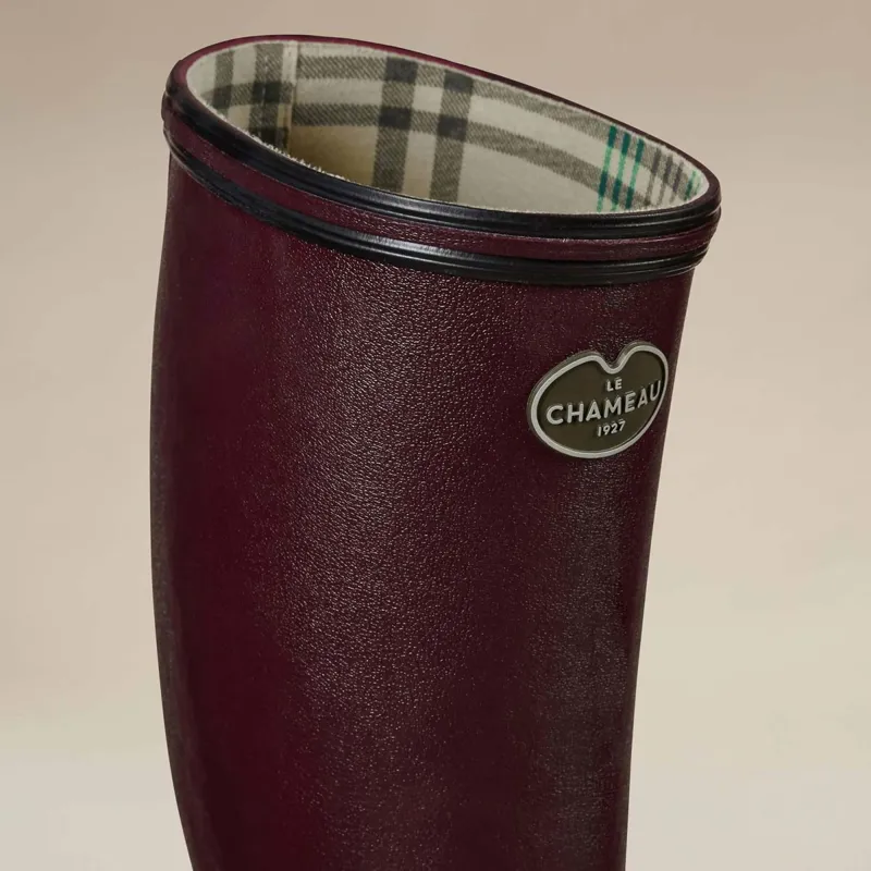 Le Chameau Giverny Ladies Rubber Boots - Cherry-4