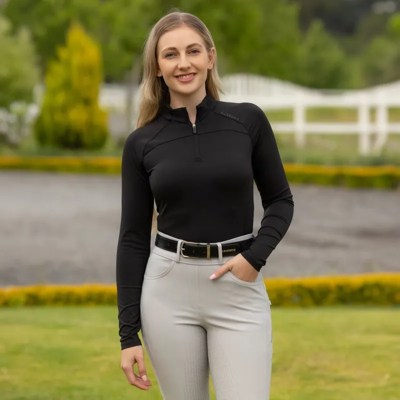 LeMieux Airflow Women's Long Sleeve Base Layer - Black