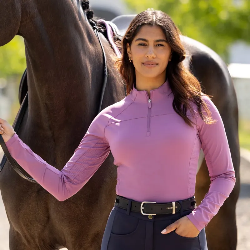 LeMieux Airflow Women's Long Sleeve Base Layer - Mallow