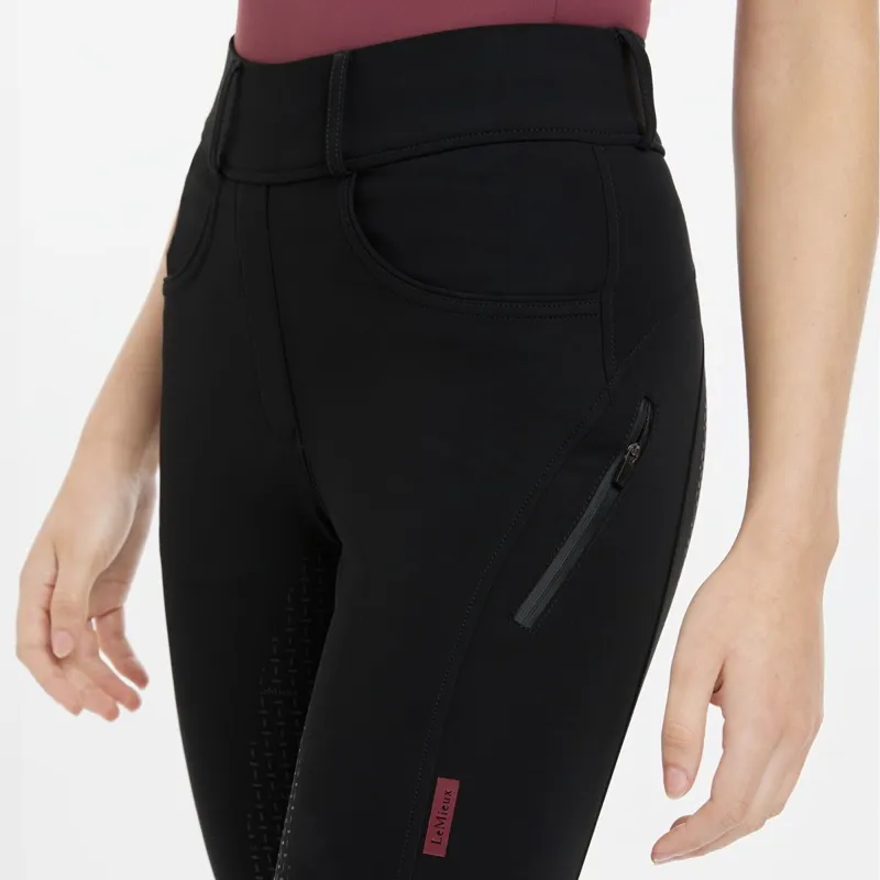 LeMieux Amy Full Grip Womens Bregging Riding Tights - Black-2