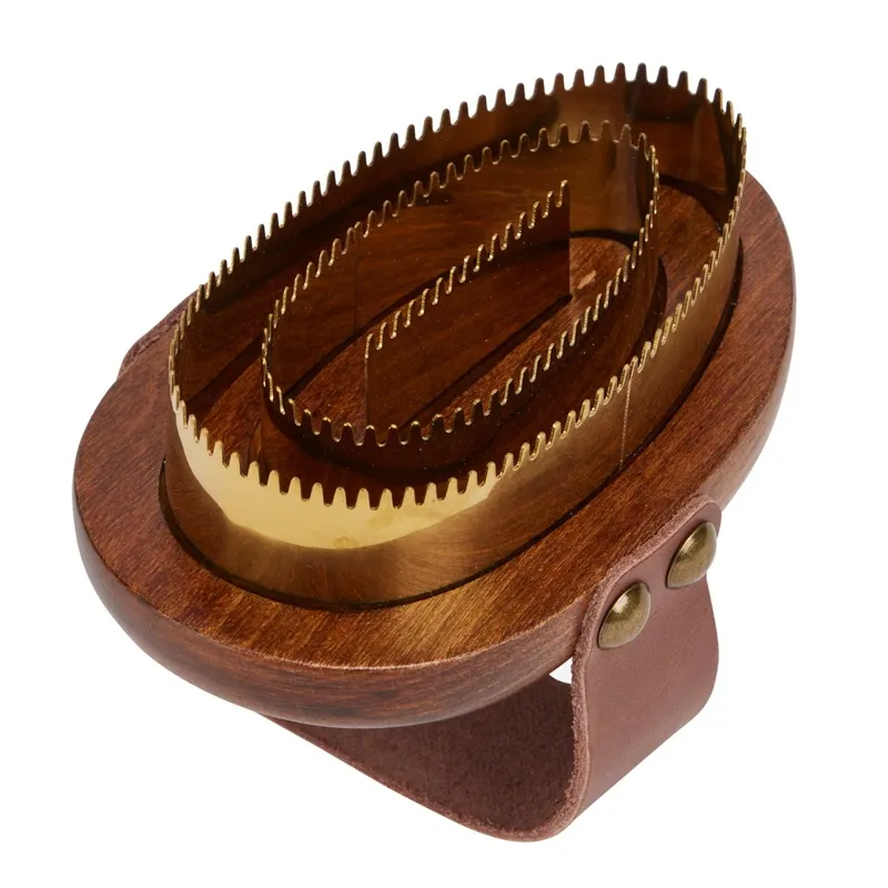 LeMieux Artisan Metal Curry Comb - Brown