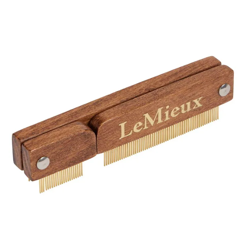 LeMieux Artisan Quarter Mark Comb - Brown