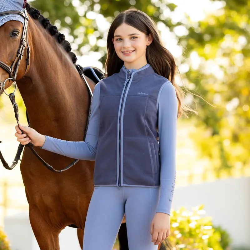 LeMieux Young Rider Bobbi Fleece Vest - Shadow