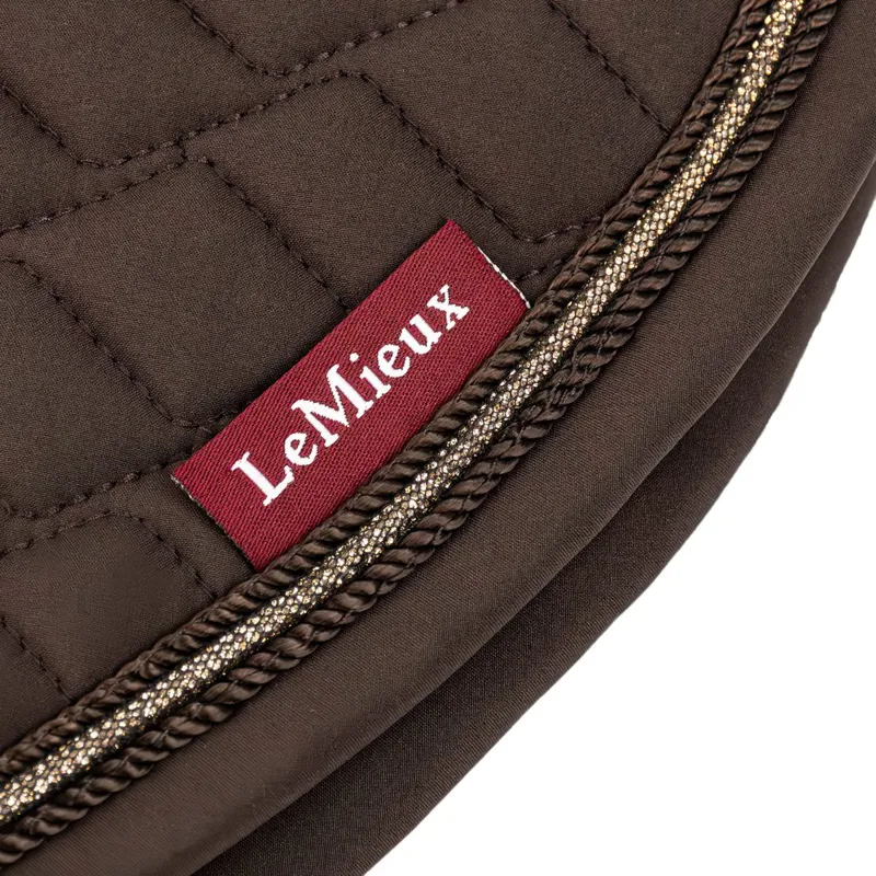 LeMieux Brilliance Close Contact Saddle Pad - Espresso-4