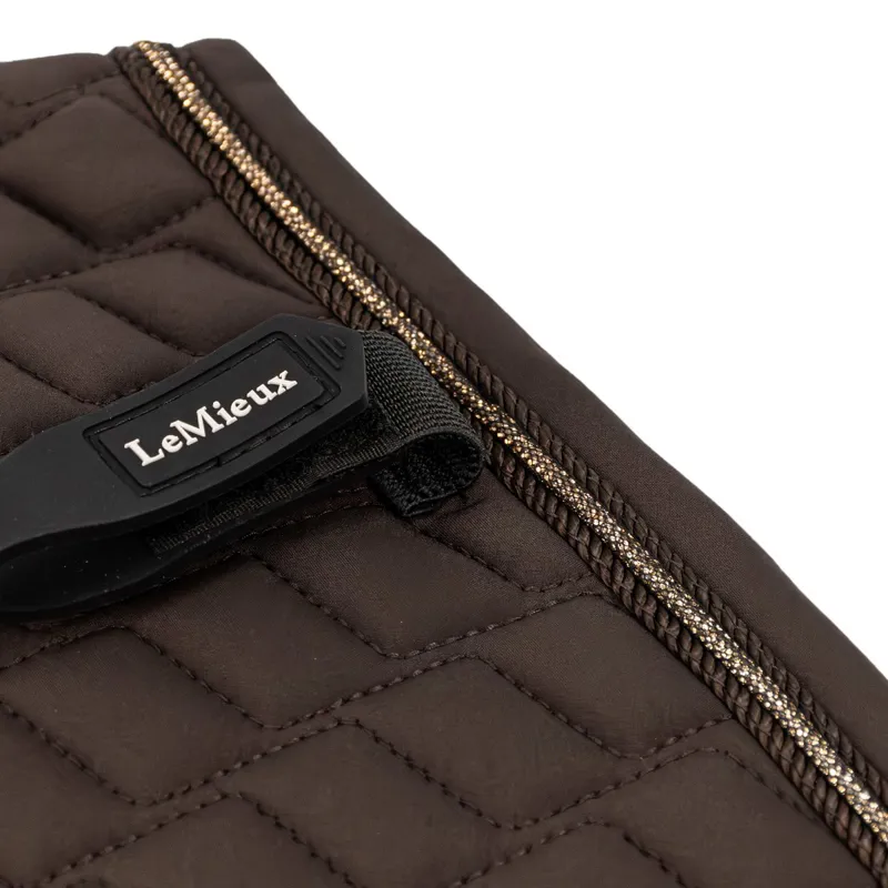 LeMieux Brilliance Close Contact Saddle Pad - Espresso-5
