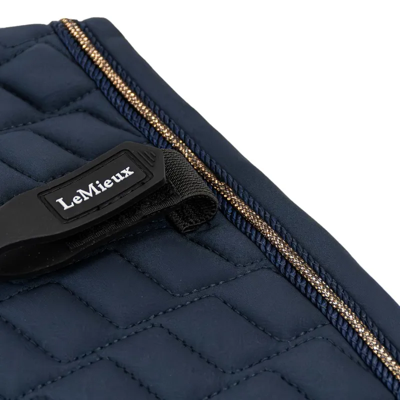 LeMieux Brilliance Close Contact Saddle Pad - Navy-6
