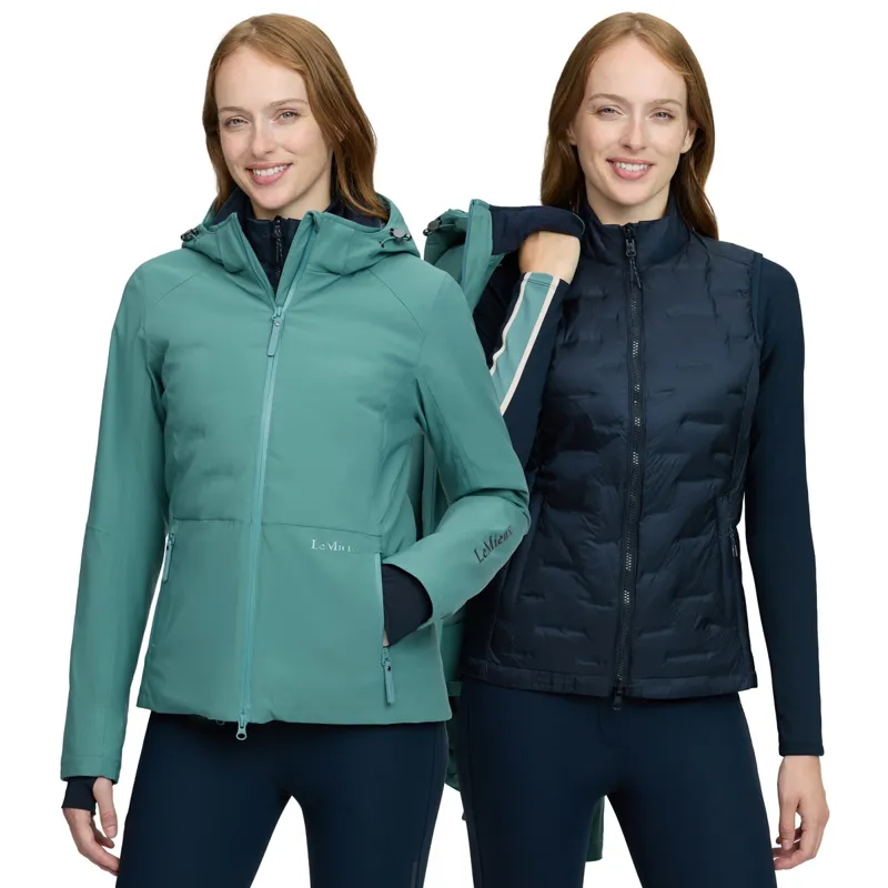 LeMieux Brooke Hybrid 3-in-1 Women's Waterproof Jacket - Aloe