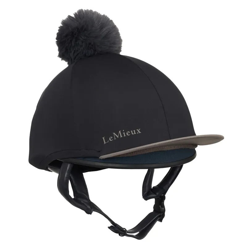 LeMieux Classique Pom Helmet Cover - Black