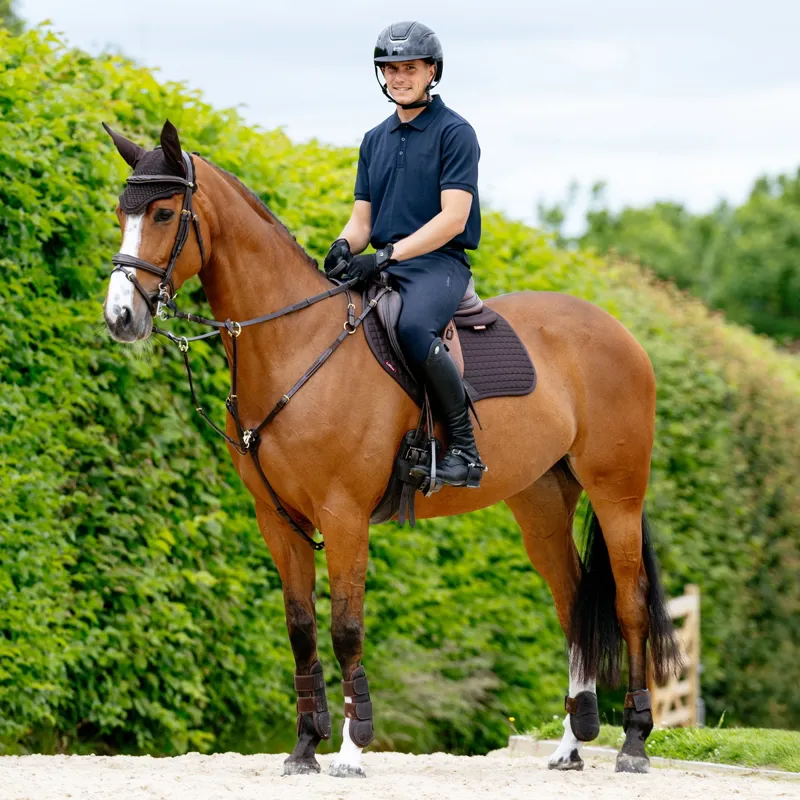 LeMieux Cotton Close Contact Saddle Pad - Brown-1
