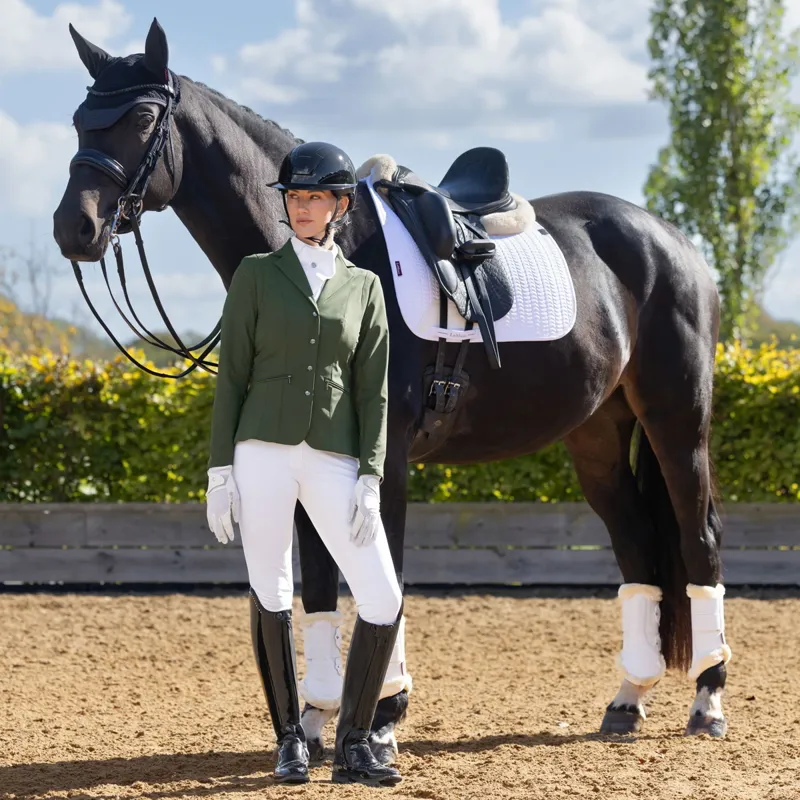 LeMieux Essence Dressage Saddle Pad - White-1
