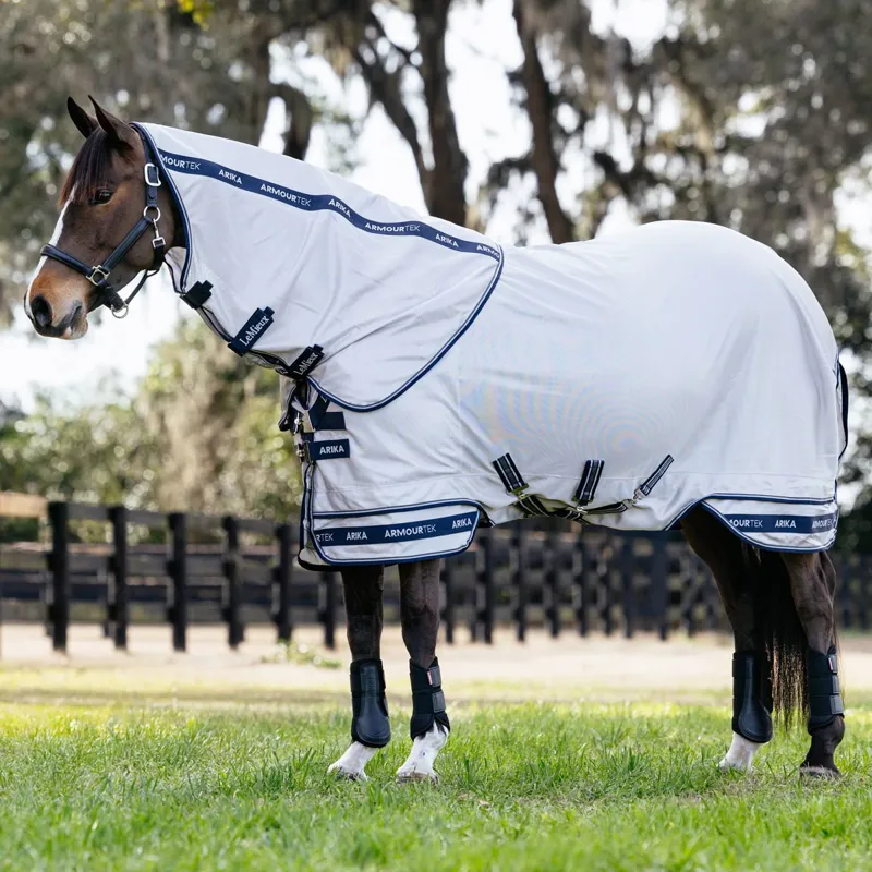 LeMieux Arika Armour-Tek Detachable Neck Fly Sheet - Grey