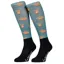 LeMieux Footsie Adults Tall Riding Socks - Highland Cow/Aloe