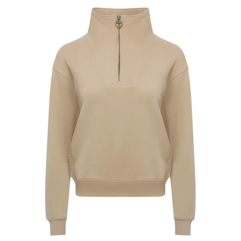 LeMieux Keira Ladies Quarter Zip Sweater - Almond-5