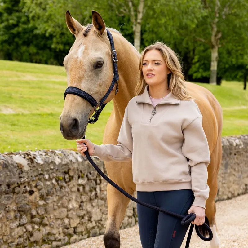 LeMieux Keira Ladies Quarter Zip Sweater - Almond-1