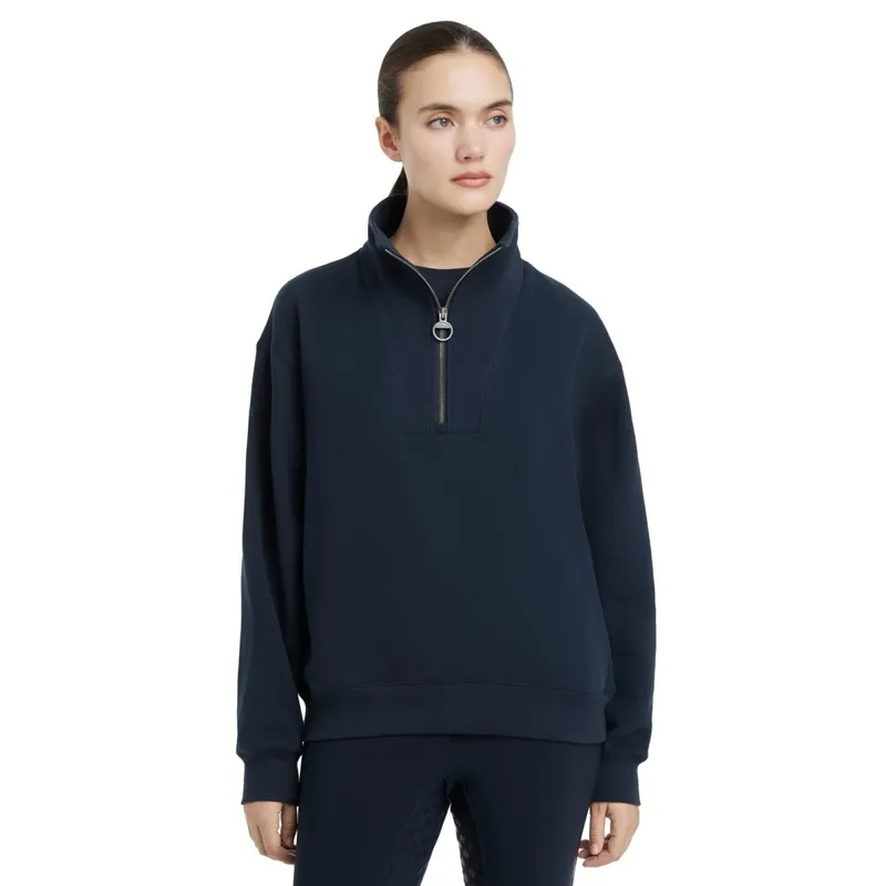 LeMieux Keira Women's Quarter Zip Sweater - Navy