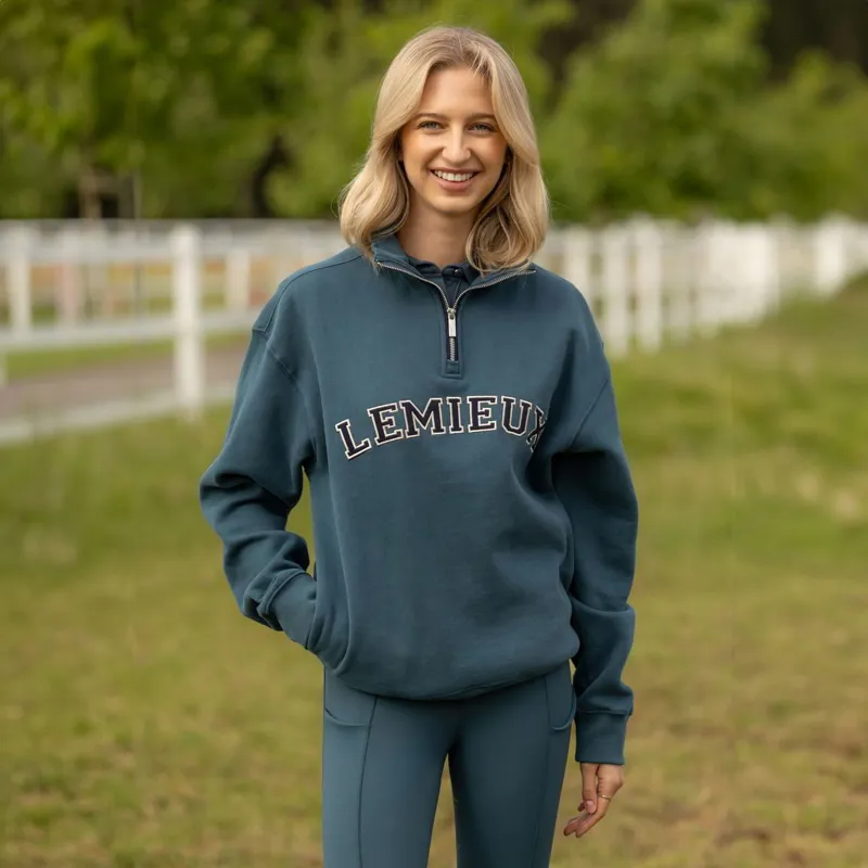 LeMieux Kelsie Women's Quarter Zip Sweater - Jungle