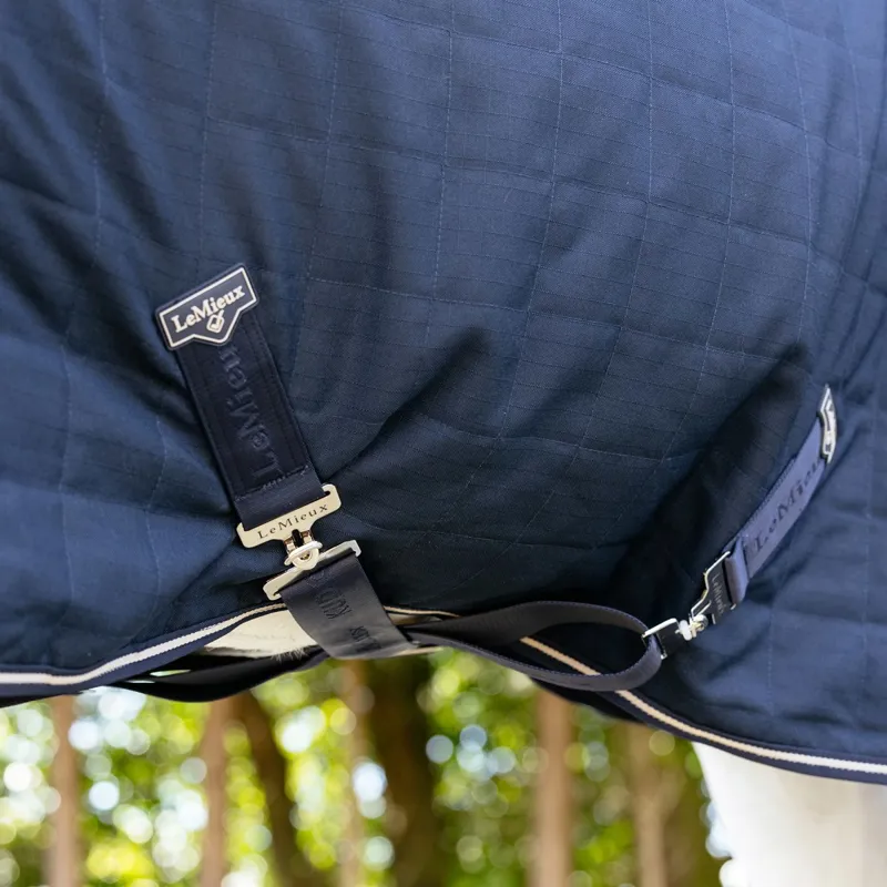 LeMieux Kudos Luxe Lined 100g Stable Blanket - Navy-3