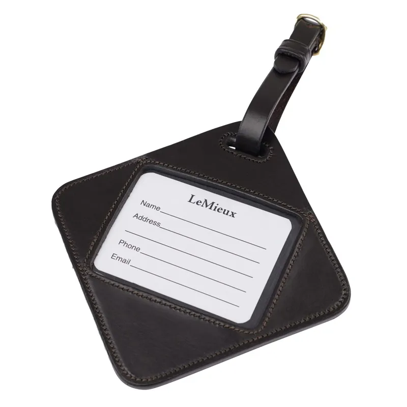 LeMieux Leather Luggage Tag - Brown