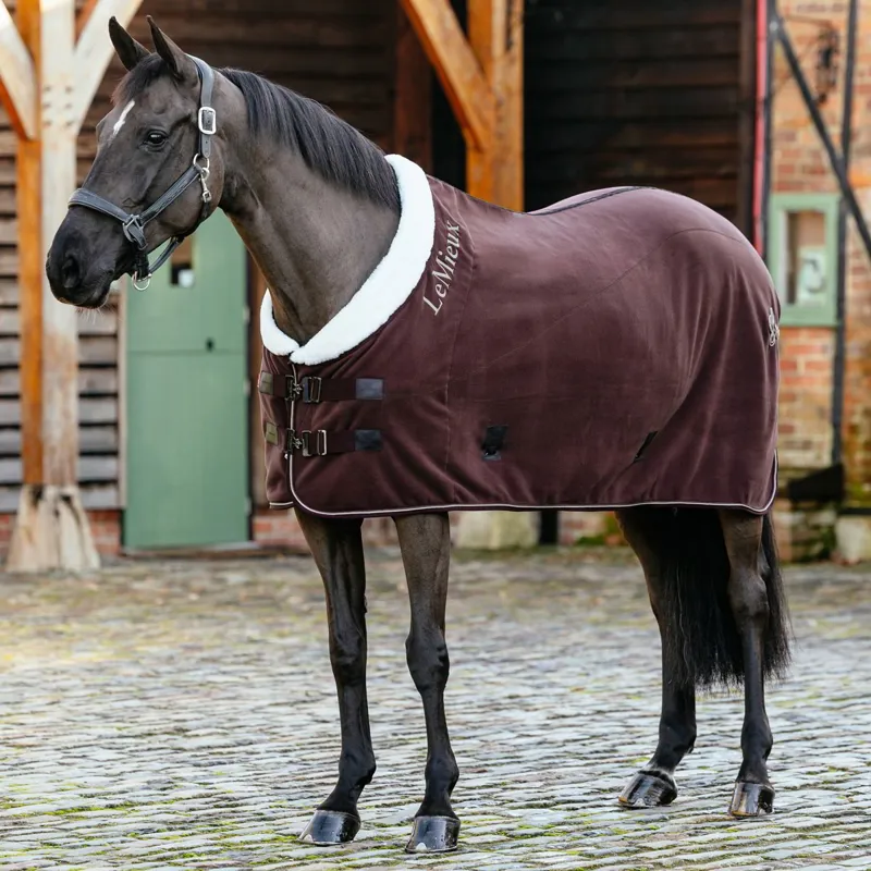LeMieux Kudos Luxe Fleece Show Cooler - Damson