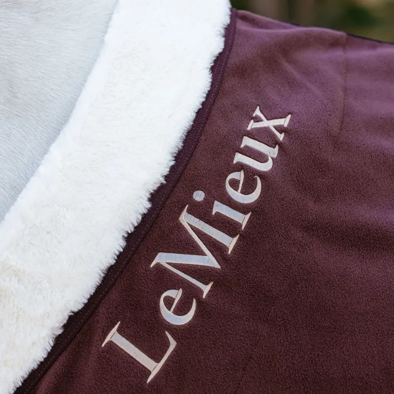 LeMieux Kudos Luxe Fleece Show Cooler - Damson-2