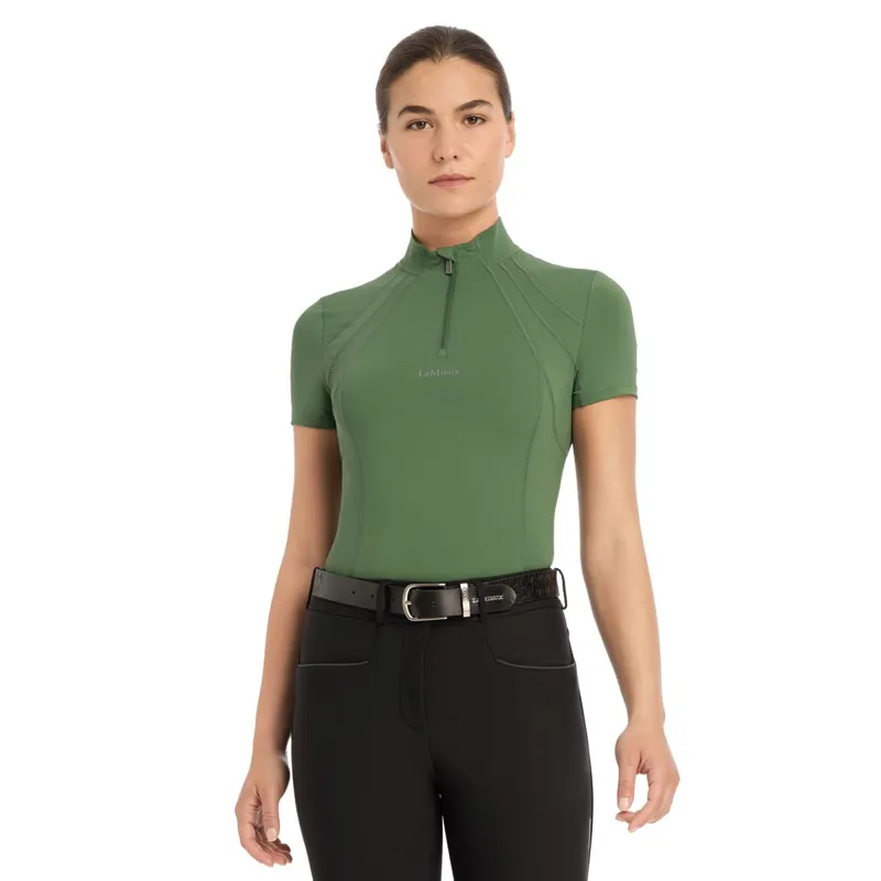 LeMieux Mia Mesh Short Sleeve Women's Base Layer - Hunter Green