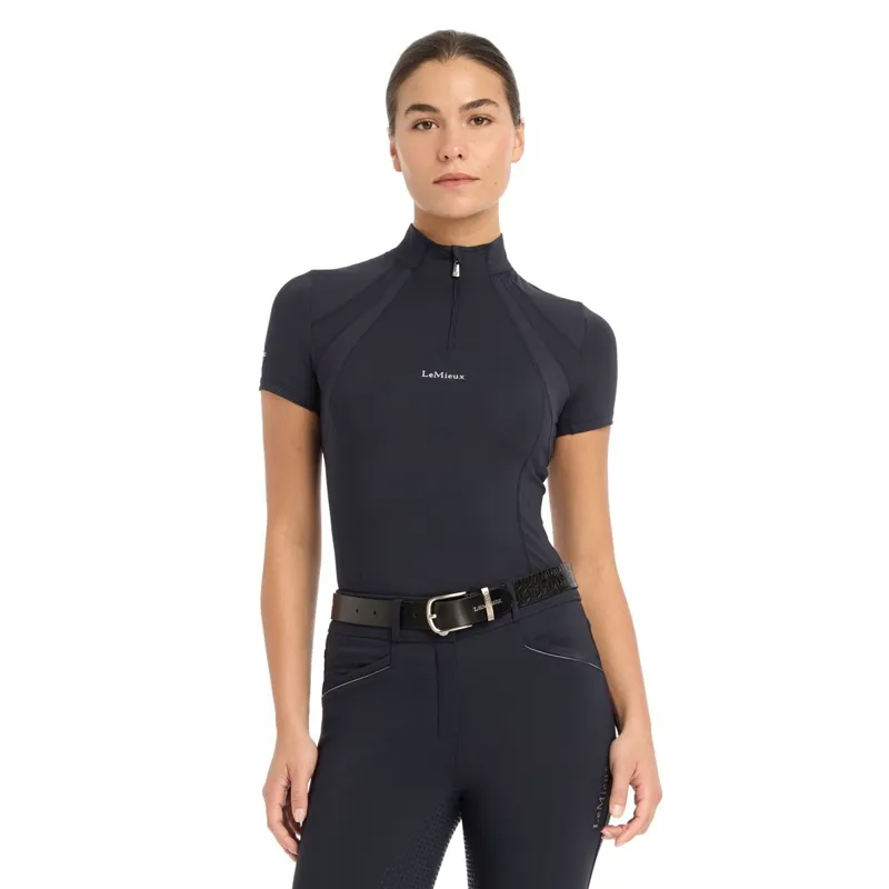 LeMieux Mia Mesh Womens Short Sleeve Base Layer - Navy