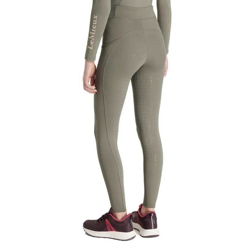LeMieux Young Rider Orla Full Grip Junior Riding Tights - Rosemary-2