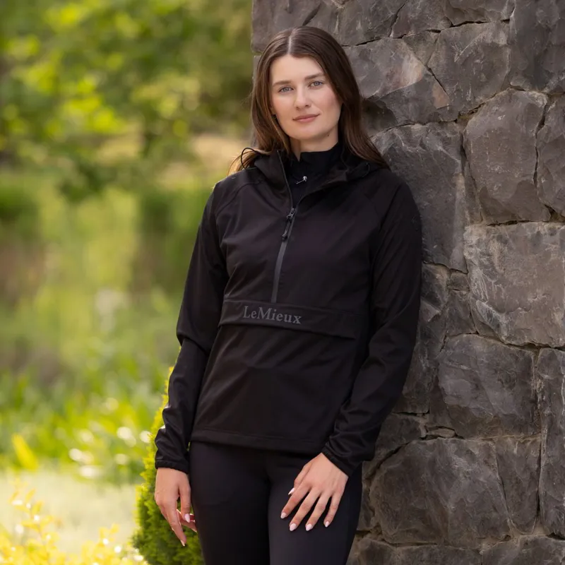LeMieux Perri Women's Half Zip Waterproof Jacket - Black
