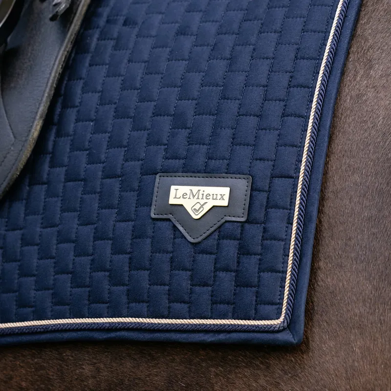LeMieux Puissance Dressage Square Saddle Pad - Navy-4