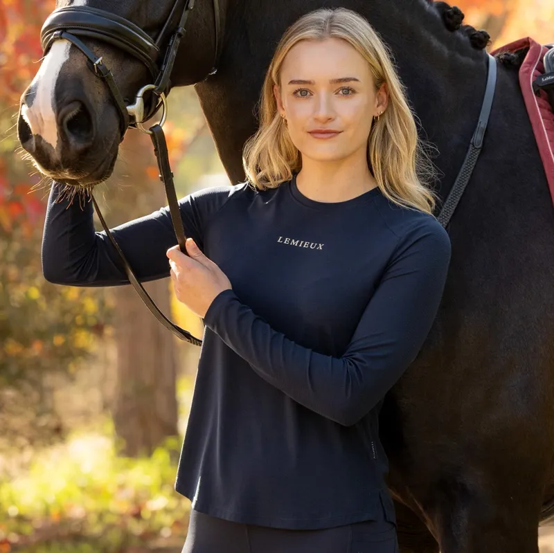 LeMieux Sports Women Long Sleeve T-Shirt - Navy-6