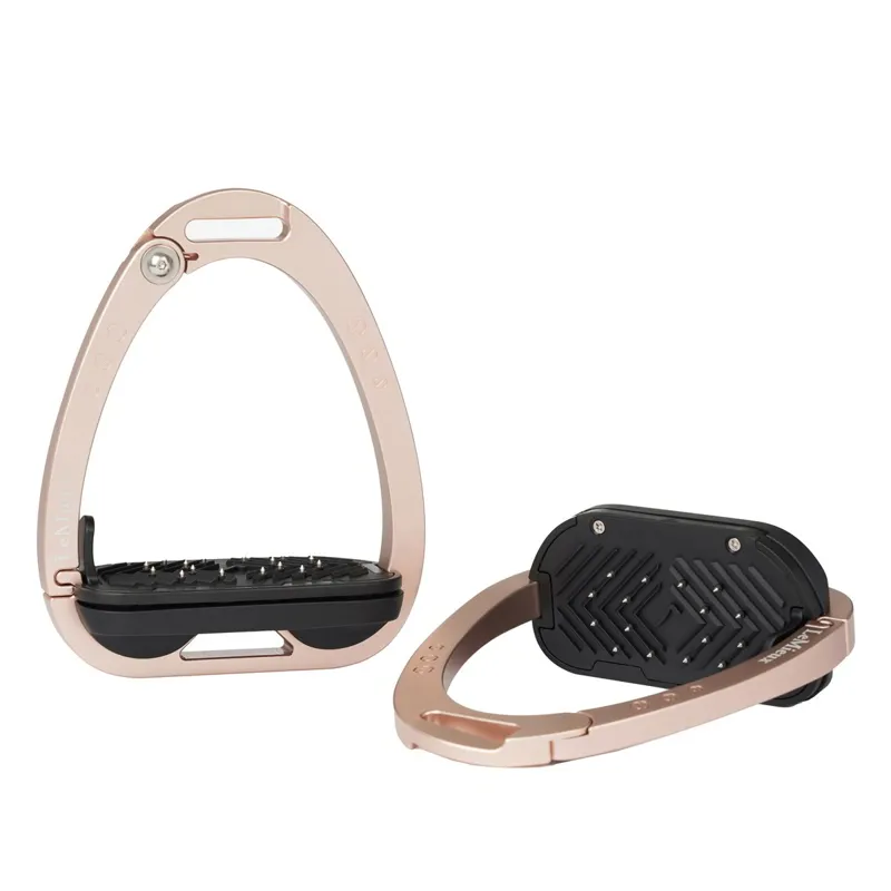 LeMieux Vector Control Flat Safety Stirrups - Rose Gold
