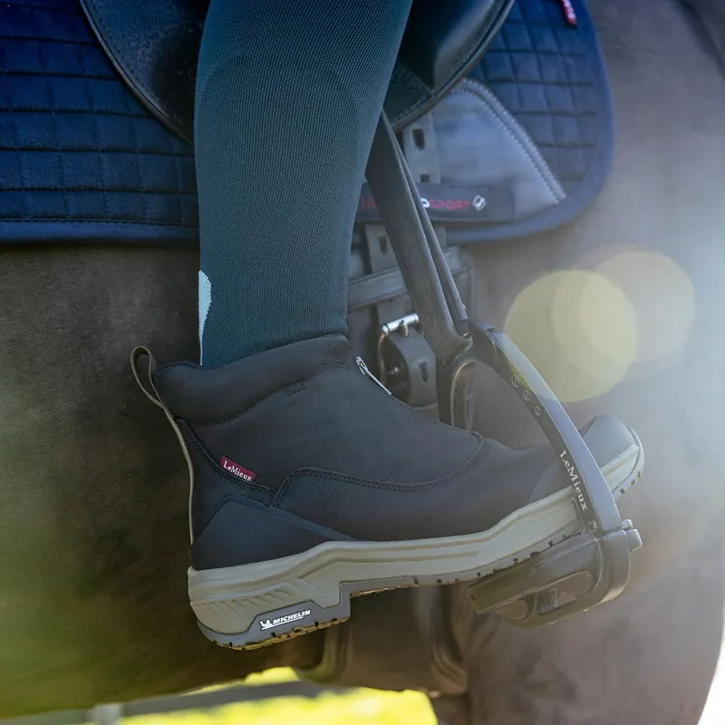 LeMieux Trex Waterproof Ladies Zip Boots - Black-2