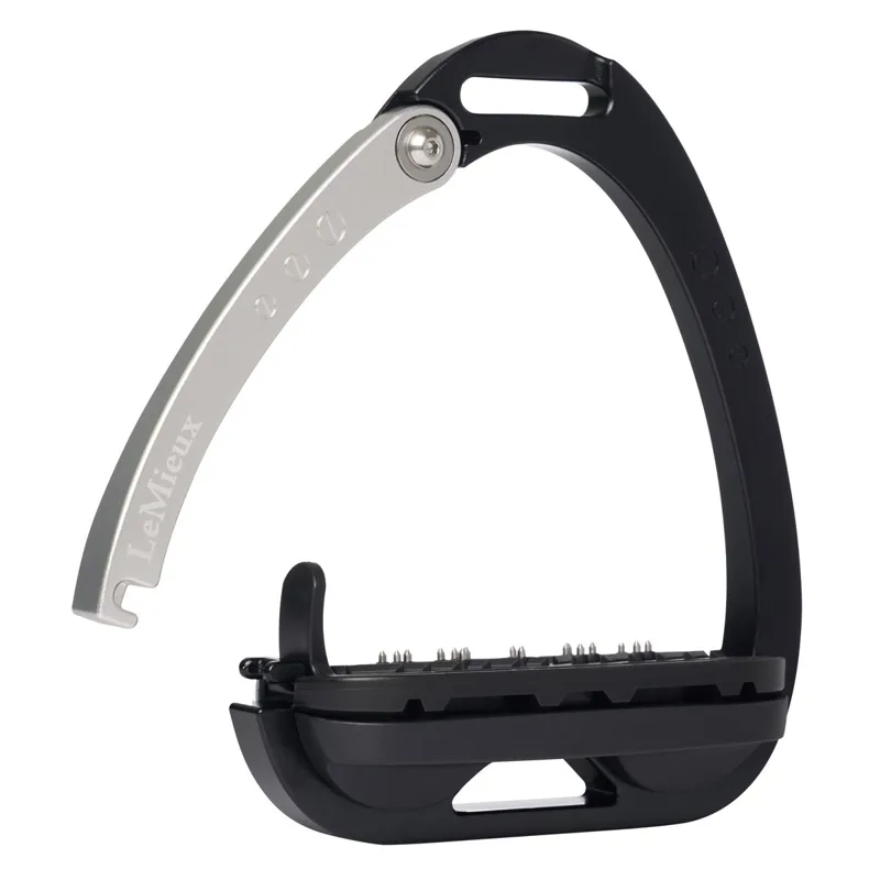 LeMieux Vector Balance Inclined Safety Stirrups - Black/Aluminum